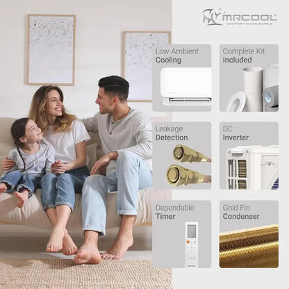 MRCOOL 24,000 BTU Ductless Mini Split System  230V Inverter AC & Heat Pump, Wall-Mounted for Homes, Offices, or Commercial Use, Easy Pro Series