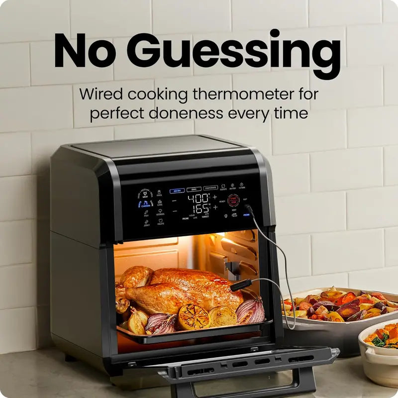 CHEFMAN ExacTemp 12-Quart Smart Air Fryer  28 Touchscreen Presets, Precise Temperature Control & Integrated Cooking Logic
