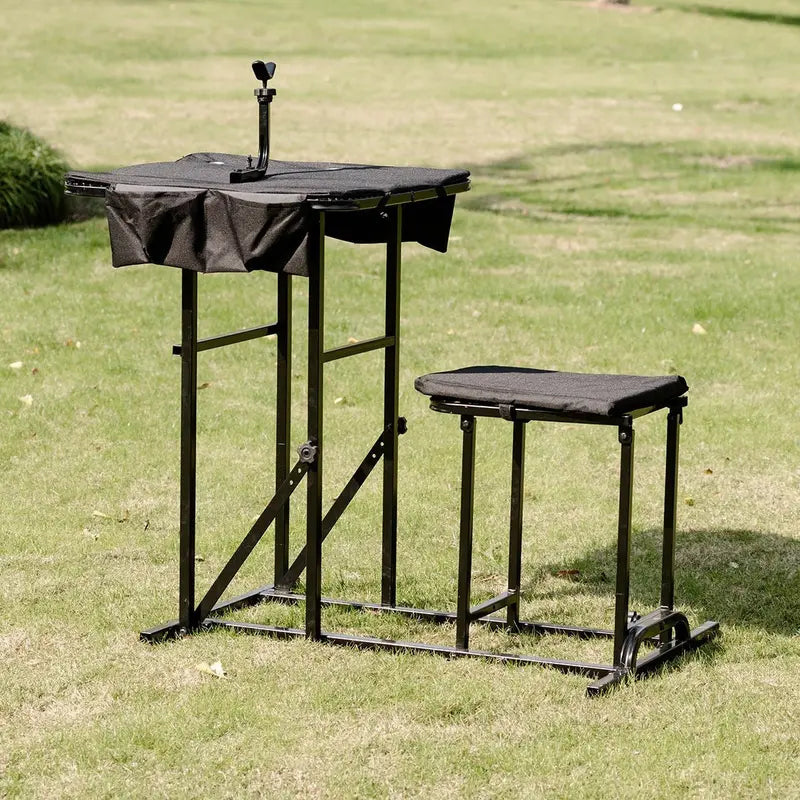 Portable Shooting Table and Seat Combo  Adjustable Field Shooting Platform