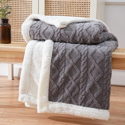 All-Season Reversible Throw Blanket for Living Room & Bedroom