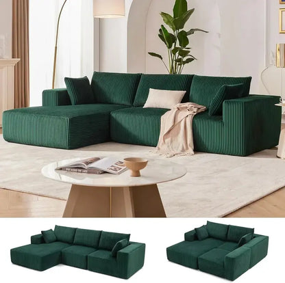 Cloud-Style Modular Sofa — 108-Inch Configurable Sectional with Deep Seating & Power-Reclining Options