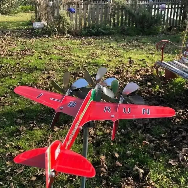 Historic Flight Aviation-Inspired Spinning Wind Sculpture
