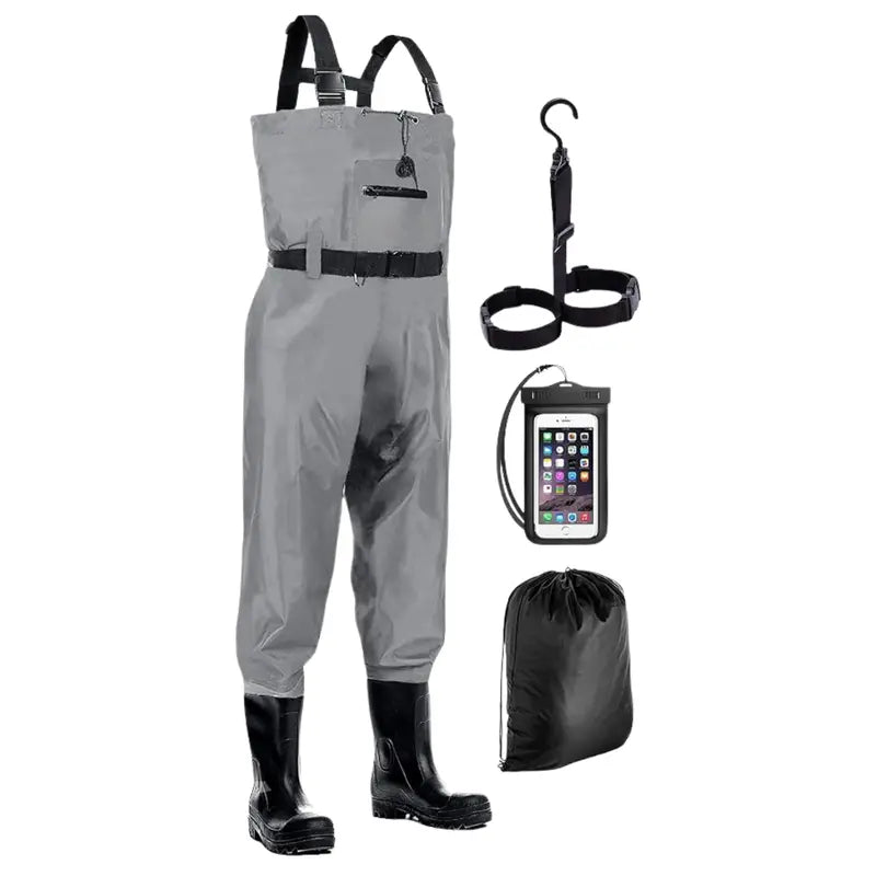 Nylon Fishing & Hunting Chest Waders with Waterproof Boot Integration