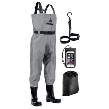 Nylon Fishing & Hunting Chest Waders with Waterproof Boot Integration