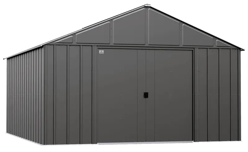 Arrow Classic Metal Shed, 12 x 14, Charcoal