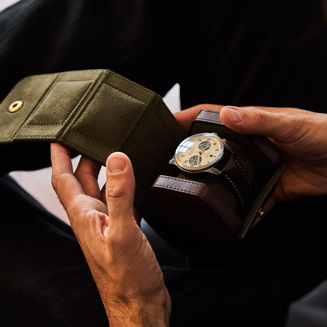 Single Watch Roll - Brown