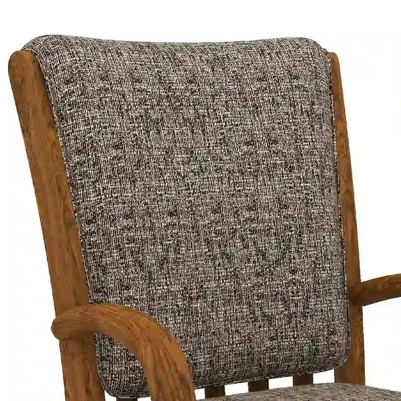 Darell Caster Dining Chair by Chromcraft  Chestnut-Finished Modern Seating