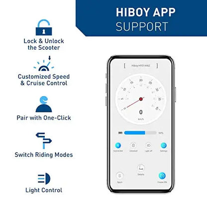 Hiboy S2 Pro Folding E-Scooter  500W Motor, 10″ Solid Tires