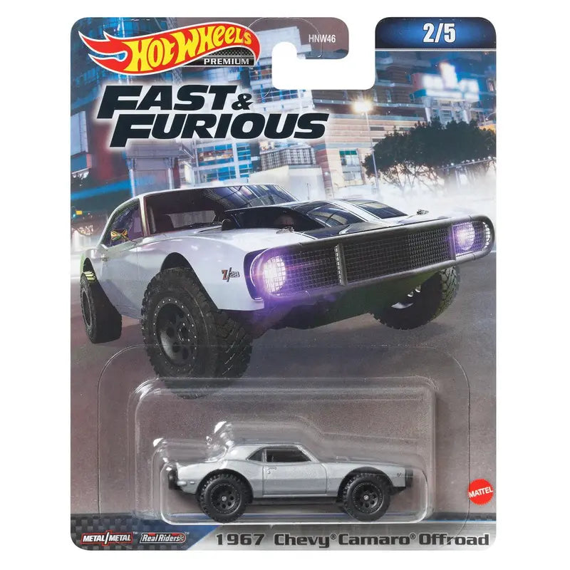 2023 Hot Wheels Fast and Furious Premium Set of 5, 1/64 Diecast Model Cars HNW46-956A