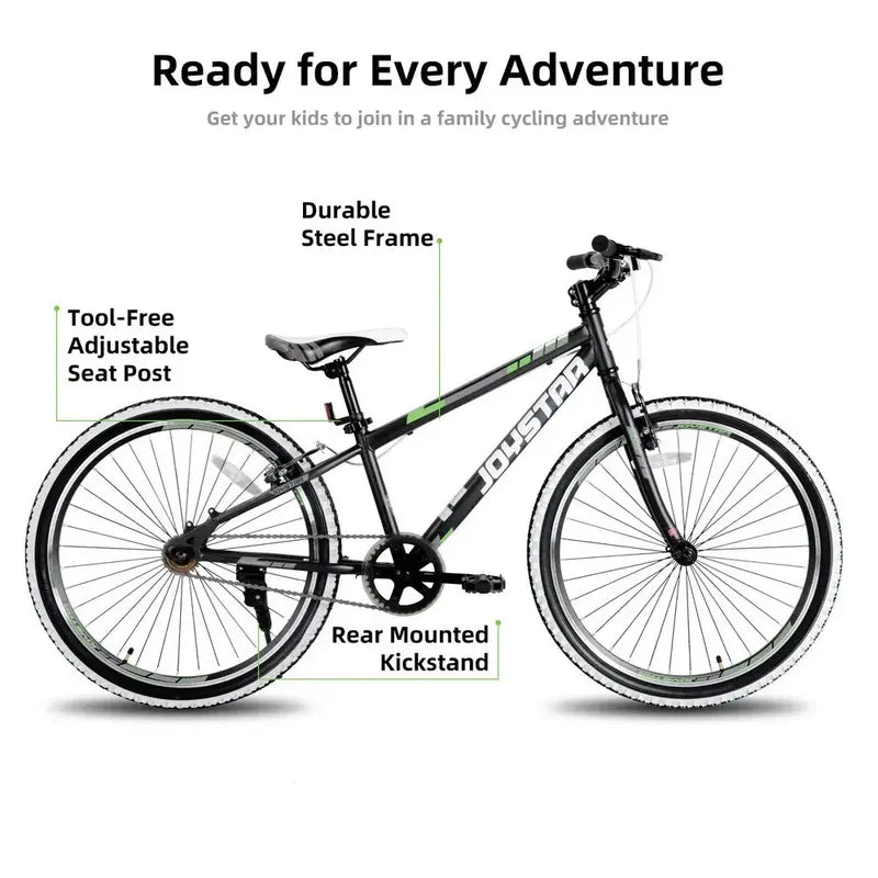 JOYSTAR Lubbock Kids’ Mountain Bike  20-inch & 24-inch Single-Speed Models for Young Riders