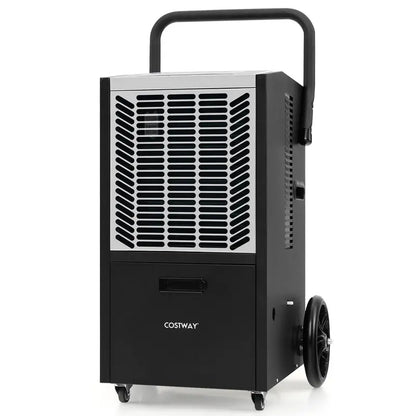 163-Pint Commercial Dehumidifier  Heavy-Duty Unit with Drain Pump & Hose, Ideal for 4,500 Sq. Ft Spaces