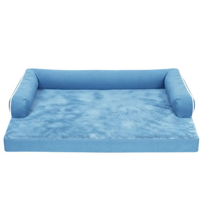 Extra-Large Orthopedic Pet Bed with Memory Foam, Reinforced Bolsters, and Detachable Cover