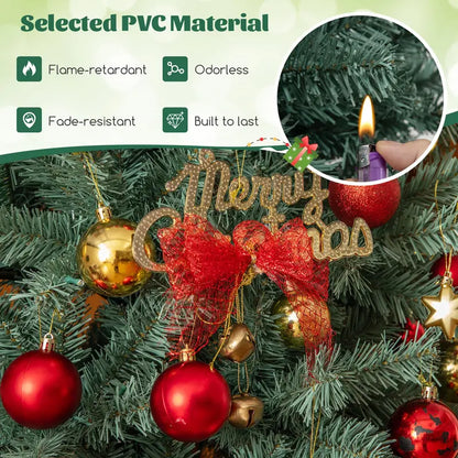 6.5-Foot Blue Slim Pencil Christmas Tree  Pre-Lit with 200 Warm White & Multicolor LEDs, 9 Modes, 556 Branch Tips