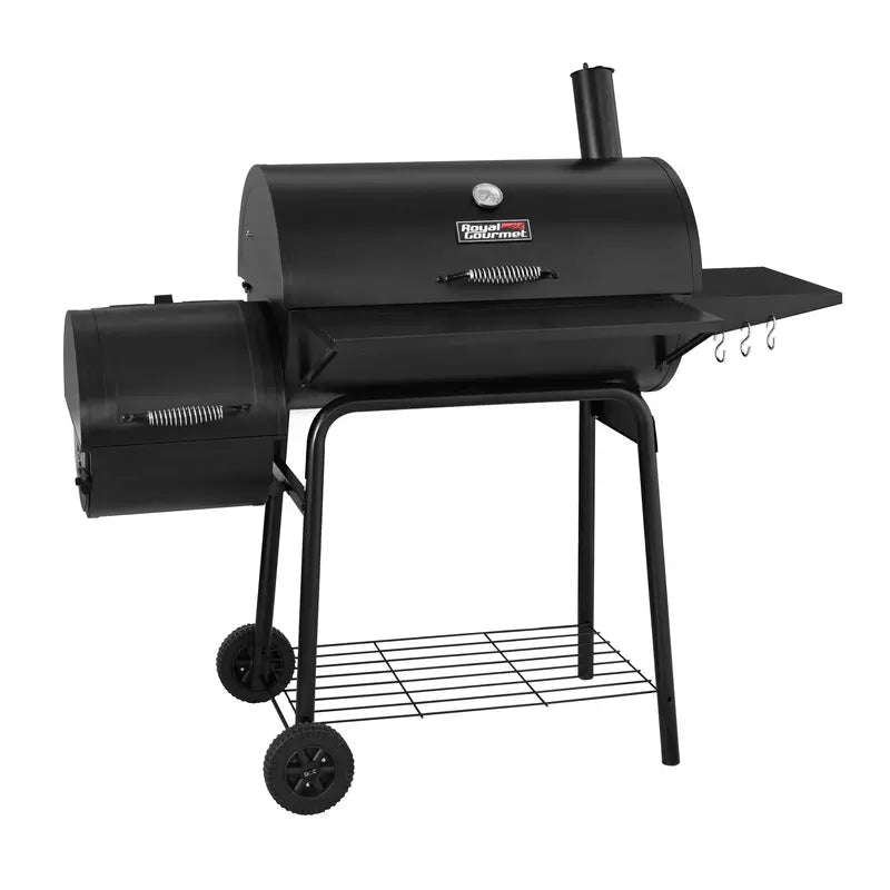 Royal Gourmet 30-Inch Charcoal BBQ Grill with Offset Smoker Function
