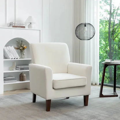 Contemporary Accent Armchair for Living Spaces  Stylish, Compact, and Comfort-Oriented