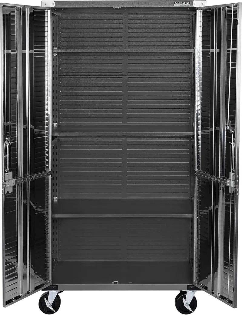 Seville Classics UltraHD Steel Storage Cabinet  36¡å W ¡Á 18¡å D ¡Á 72¡å H