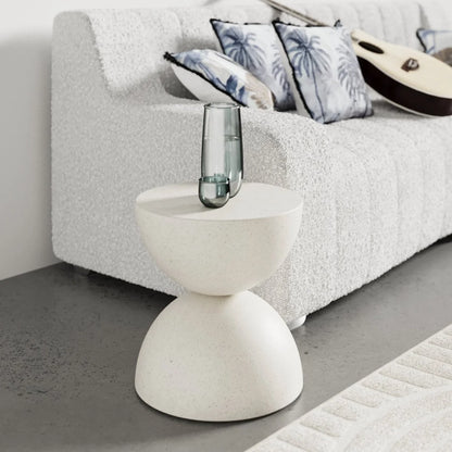 Table d'appoint ronde design en magnésie