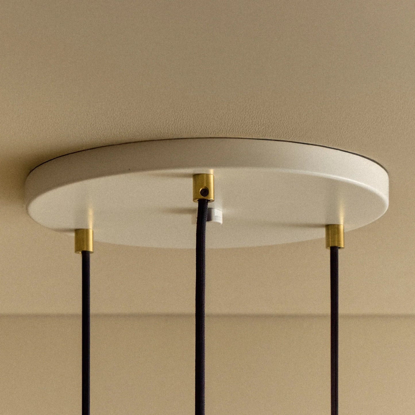 Triple Pendant in Brass + Voronoi III