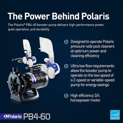 Polaris Booster Pump  60Hz Motor for Enhanced Pool Filtration & Circulation