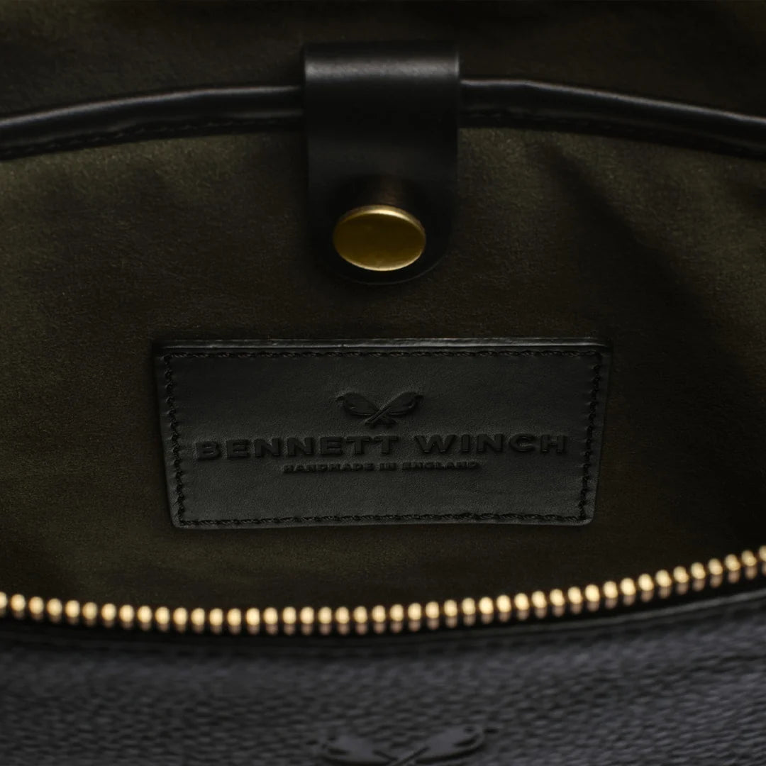 Flight Folio - Black Leather
