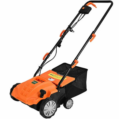 2-in-1 Electric Lawn Dethatcher & Weeder  12-Amp, 3-Depth Adjustable Tool