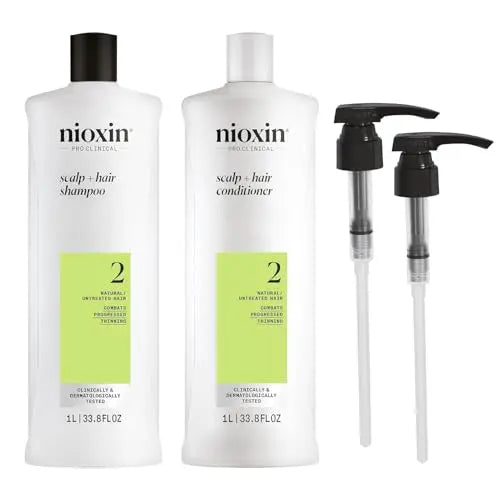 Cleanser Shampoo & Scalp Therapy Conditioner 33.8 oz Pumps (System 2)