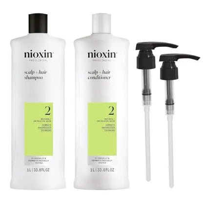 Cleanser Shampoo & Scalp Therapy Conditioner 33.8 oz Pumps (System 2)