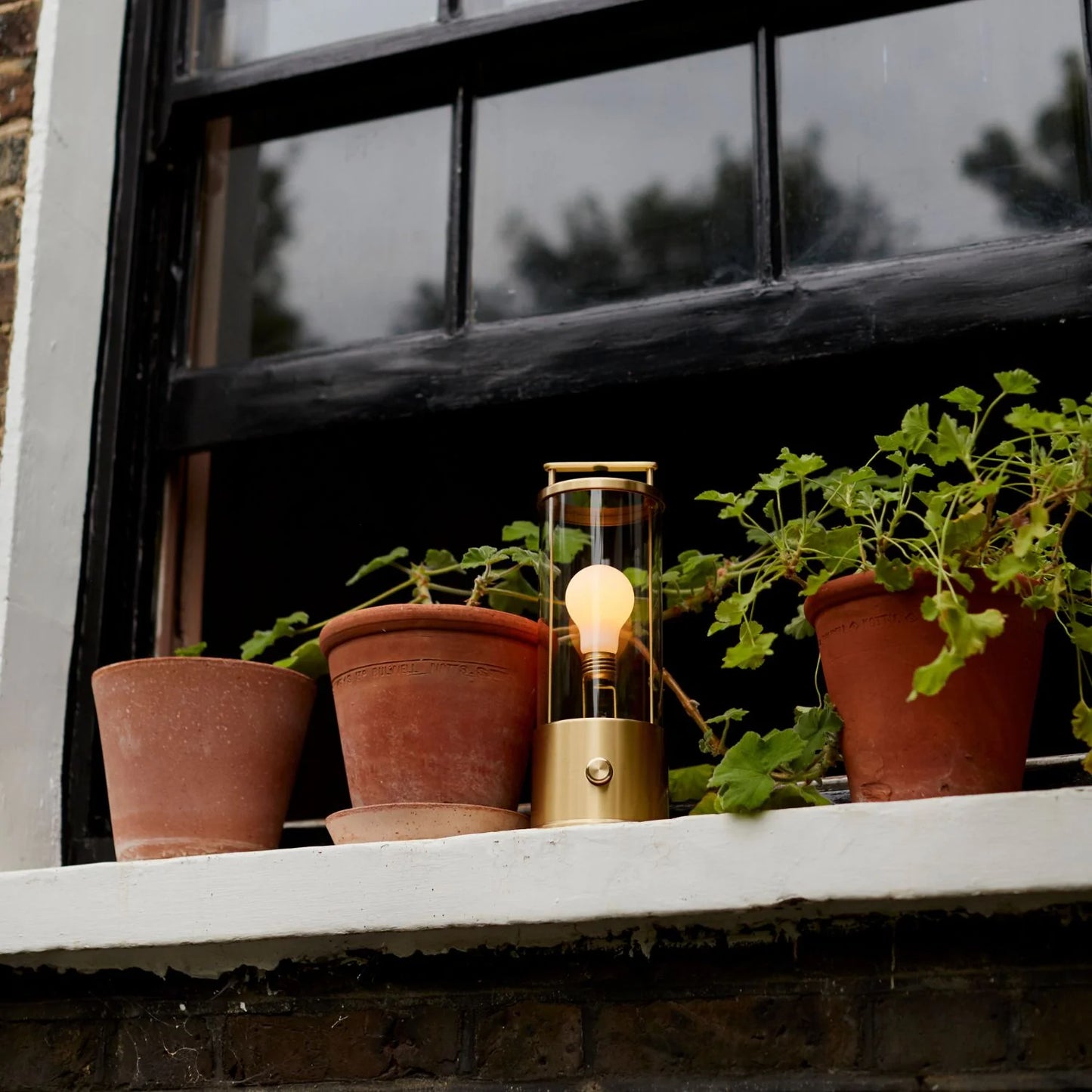 The Muse 1.0 Portable Lamp in Solid Brass Bundle