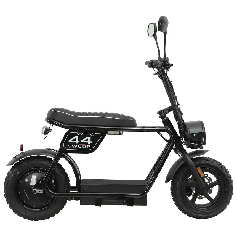 Swoop Turbo 2000W Electric Moped  Black High-Performance E-Bike with Pedal Assist