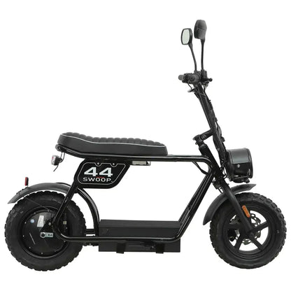 Swoop Turbo 2000W Electric Moped  Black High-Performance E-Bike with Pedal Assist