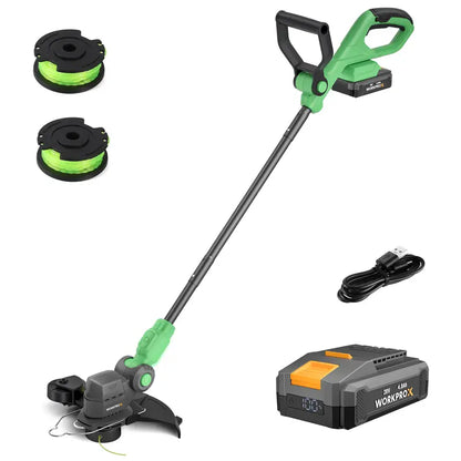 WORKPROX 20V 2-in-1 Cordless Lawn Edger & String Trimmer  Includes Two Replacement Spools