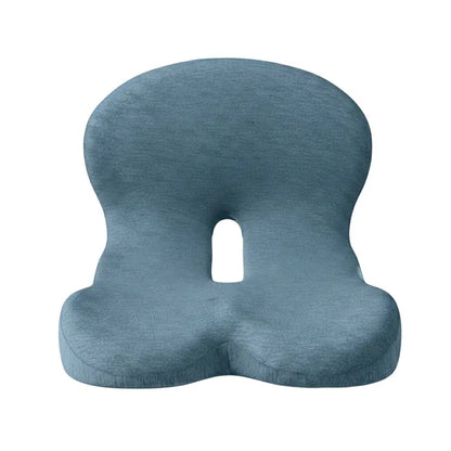 L-Shaped Memory Foam Seat Cushion for Vehicles and Office Chairs