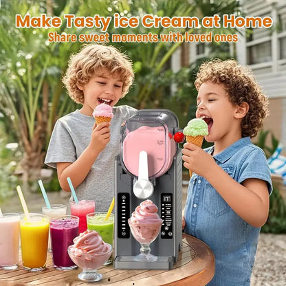 Home Soft Serve Ice Cream & Slushy Maker  Compact Frozen Treat Appliance