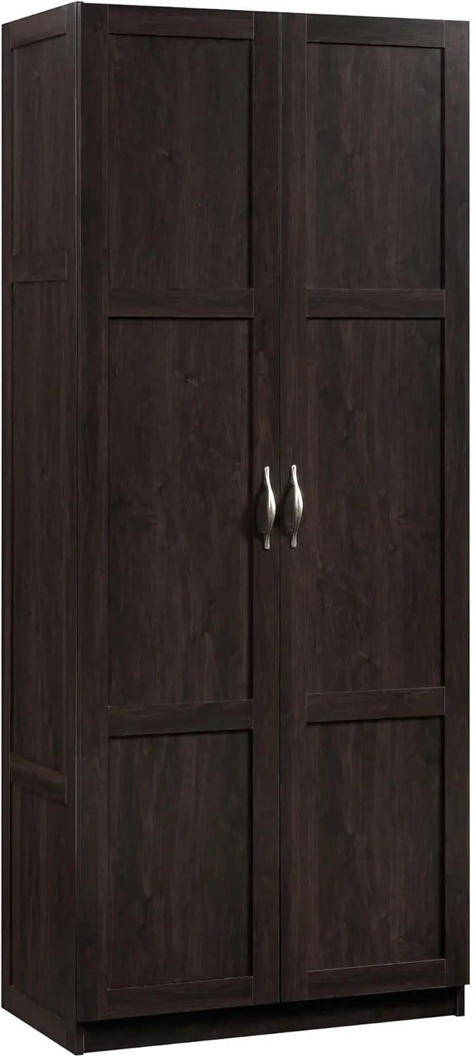 Sauder Cinnamon Cherry Pantry Cabinet  29.6¡åW x 16¡åD x 71.5¡åH Kitchen Storage Solution