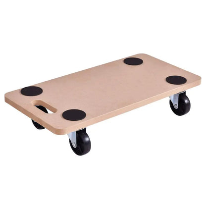 Heavy-Duty Moving Dolly with 23″ x 11.5″ Wood Platform for Furniture & Appliance Transport
