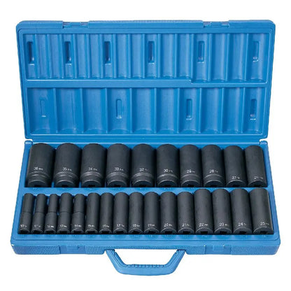 1/2 Drive 26 Pc. Deep Length Metric Master Set