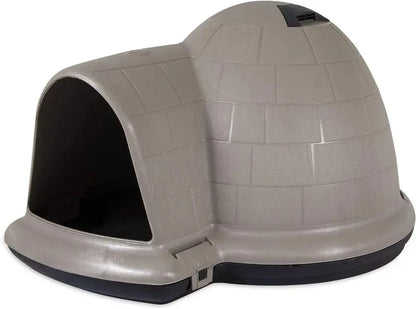 Petmate Indigo Igloo Dog Shelter  Sustainable, USA-Made Outdoor Kennel Using Recycled Materials