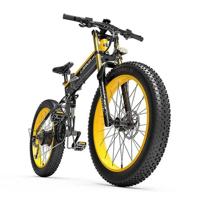 Lankeleisi XT750 Plus Fat Tire E-Mountain Bike  1000W Motor, 26″ Wheels, Dual Crown Fork, Foldable Frame