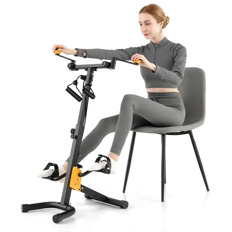 Foldable Under-Desk Pedal Exerciser for Arm, Leg & Physical Therapy