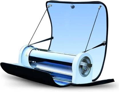 Portable Solar Oven 4.5L by MR-SKL  Stainless Steel, Solar Powered Cooker with Thermometer for Camping, Hiking, Outdoor Cooking