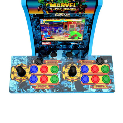 Arcade1UP Marvel Superheroes 2-Player Counter-Cade with Lit Marquee & Headphones Jack