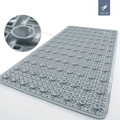 Non-Slip Bathroom Shower Mat with Reinforced Suction Cups