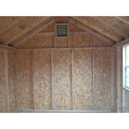 Colonial Williamsburg 10′ x 16′ Hybrid Wood Storage Shed  Solid + Engineered Lumber Construction
