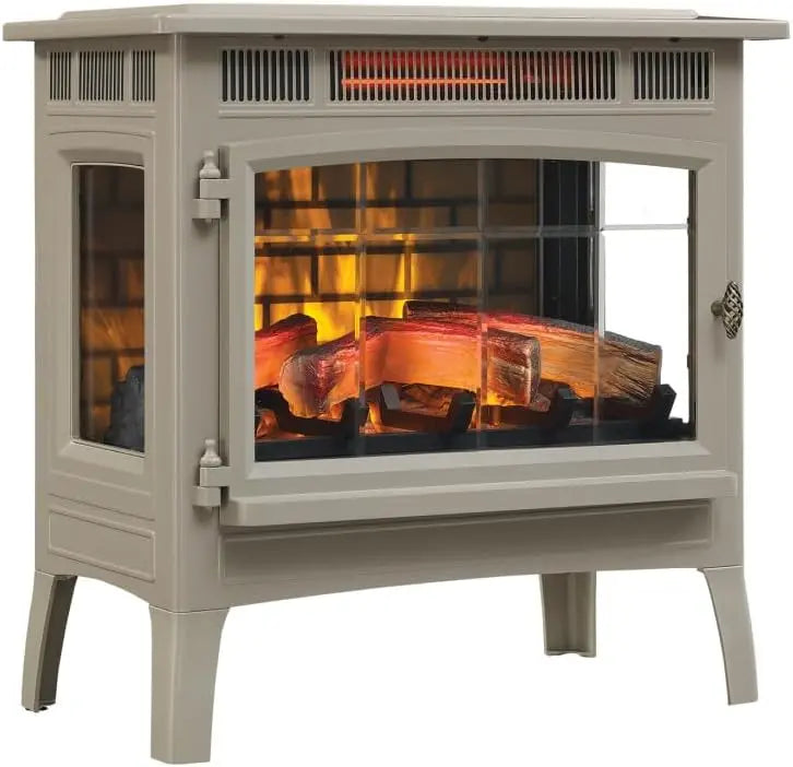 Duraflame Freestanding Electric Fireplace — 3D Flame Effect Heater with Realistic Glow