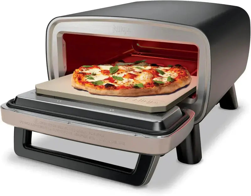 Ninja Artisan 12-Inch Outdoor Pizza Oven  Fast 3-Minute Neapolitan, New York & Chicago-Style Baking