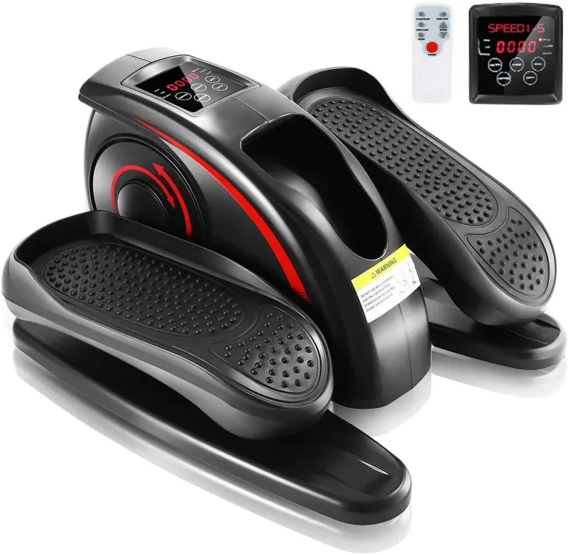 ANCHEER Under Desk Elliptical Machine, Electric & Manual 2-in-1, Quiet, Portable, Digital Display, Anti-Slip Pedals, Ideal for Home/Office