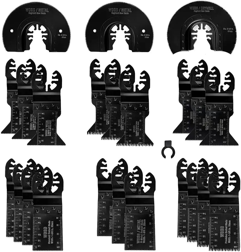 WORKPRO Oscillating Saw Blade Set  23-Piece Metal & Wood Cutting Blades
