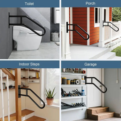 Non-Slip Wall-Mount Stair Handrail  Supportive Grab Bar for Seniors, Children & Expectant Mothers
