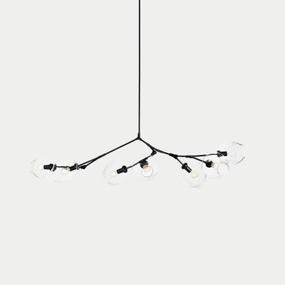 Orvani Linear Globe Chandelier in Modern Industrial Style