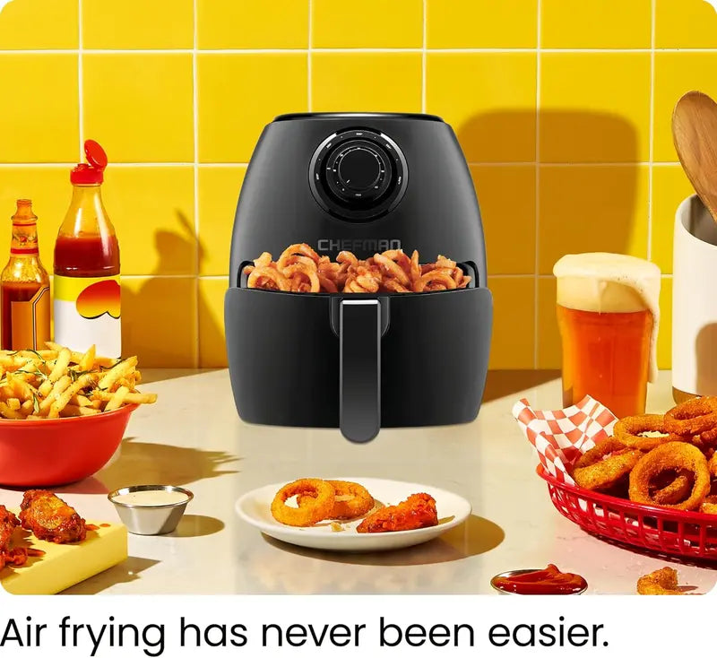 Chefman Compact 6.3-Quart Multi-Function Air Fryer  Rotisserie, Dehydrator & Convection Oven with 8 Presets